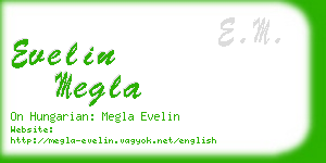 evelin megla business card